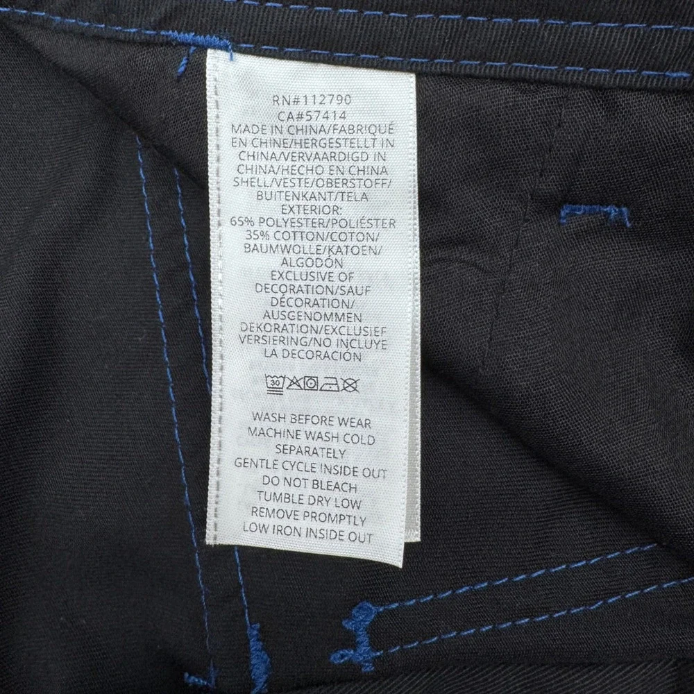 True Religion Cargo Pants Mens 30 Jet Black Pacific Blue NWT